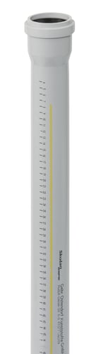 Tubo PP Ostendorf/Crearplast-Skolan Safe, DN/OD 58 mm. Longitud 1000 mm